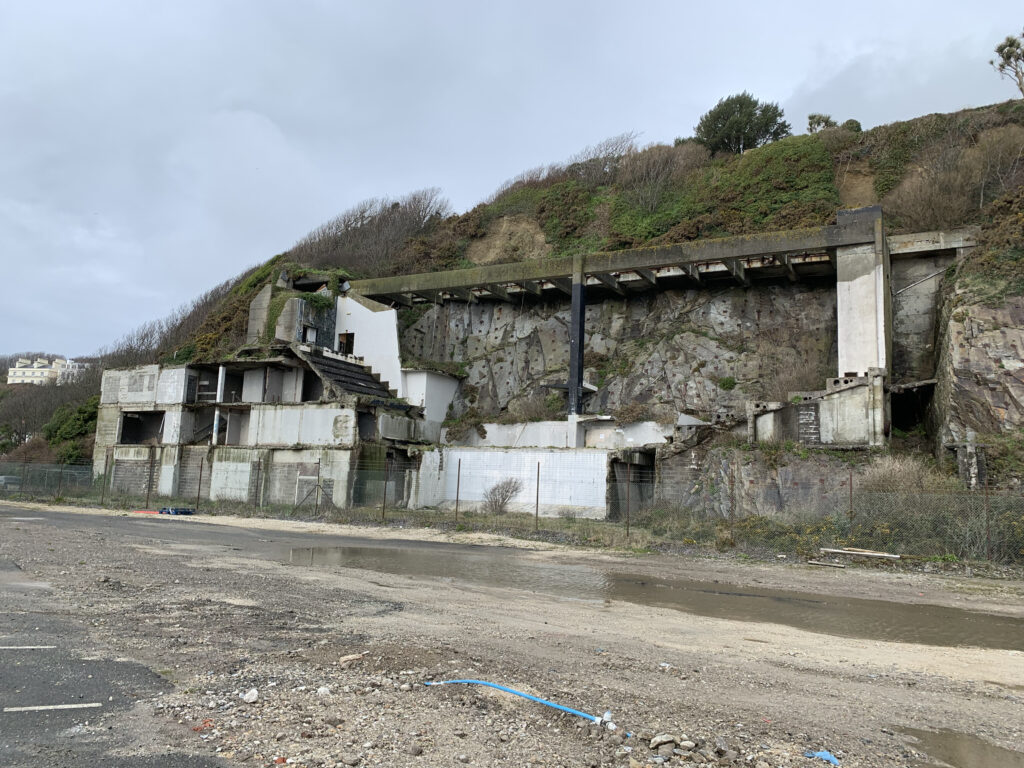 Derelict remains of Summerland Leisure Centre, Isle of Man