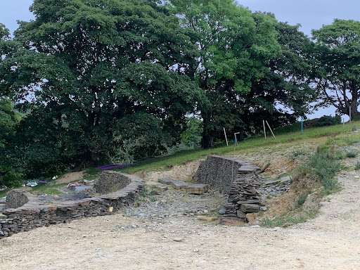 The Amphitheatre under construction at the Mallards Isle of Man